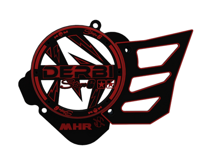 D50B0 EURO 3/4 SEMI CUSTOMIZABLE IGNITION COVER (includes sprocket cover)